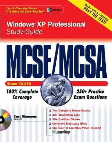 Tapa de MCSE Windows XP professional study guide