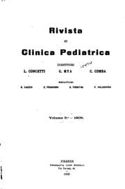 Tapa de Rivista di clinica pediatrica