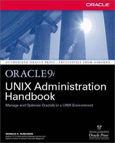 Tapa de Oracle9i UNIX administration handbook