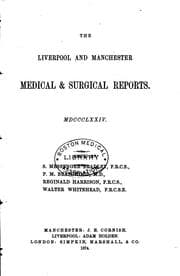 Tapa de The Liverpool and Manchester Medical & Surgical Reports