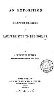 Tapa de An exposition of the seventh chapter of the Epistle to the Romans