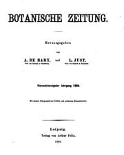 Tapa de Botanische Zeitung