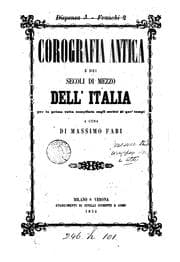 Tapa de Corografia autica e dei secoli di mezzo dell' Italia