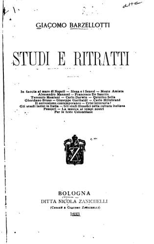 Tapa de Studi e ritratti