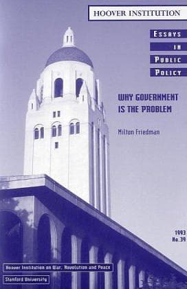 Tapa de Why government is the problem