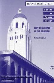 Tapa de Why government is the problem