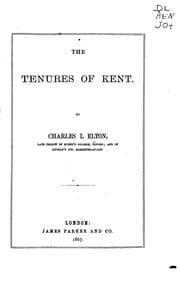 Tapa de The Tenures Of Kent