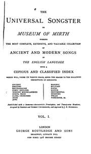 Tapa de The universal songster, or, Museum of mirth