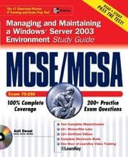 Tapa de MCSE/MCSA Windows Server 2003 Environment Study Guide (Exam 70-290)