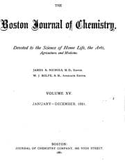 Tapa de Boston Journal of Chemistry and Popular Science Review