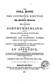 Tapa de The poll book of the contested election for the northern division of the county of ...