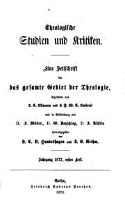 Tapa de Theologische Studien und Kritiken, in Verbindung mit D. Gieseler, D. Lücke ...