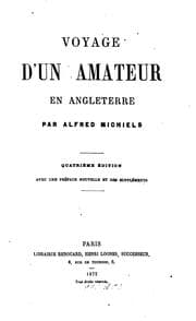 Tapa de Voyage d'un amateur en Angleterre