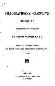 Tapa de Sillographorum Graecorum reliquiae