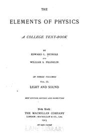Tapa de The Elements of physics v. 3, 1903