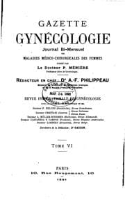 Tapa de Gazette de gynécologie