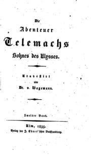 Tapa de Die Abenteuer Telemachs Sohnes des Ulysses