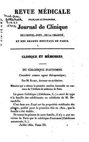 Tapa de Revue médicale française et étrangère: journal des progrès de la médecine ...
