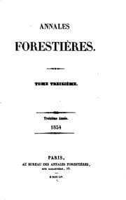 Tapa de Annales forestières