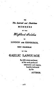 Tapa de Grammar of the Gaelic language