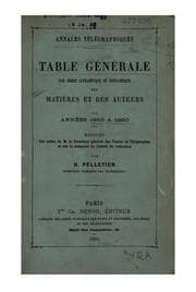 Tapa de Annales télégraphiques