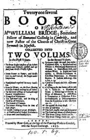 Tapa de Twenty one several books of mr. William Bridge