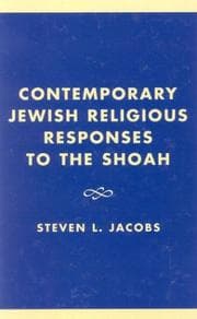 Tapa de Contemporary Jewish religious responses to the Shoah