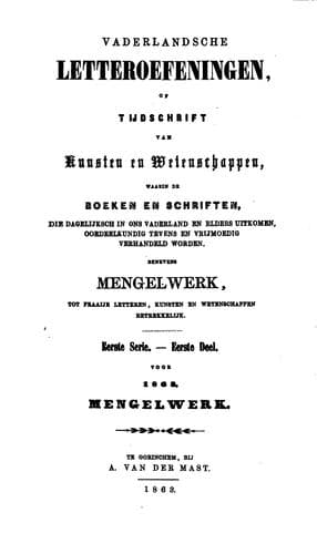 Tapa de Vaderlandsche letter-oefeningen