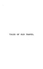Tapa de Tales of old travels, re-narrated