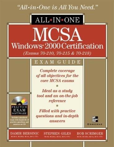 Tapa de MCSA Windows 2000 certification exam guide