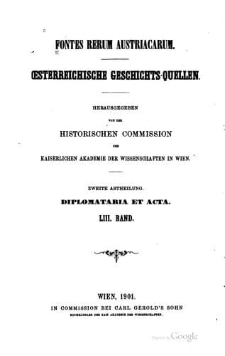 Tapa de Fontes rerum Austriacarum