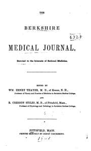 Tapa de The Berkshire Medical Journal: Devoted to the Interests of Rational Medicine. ... . [Vol. 1, 1861.]