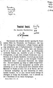 Tapa de Tomicini danici: De danske barkbiller