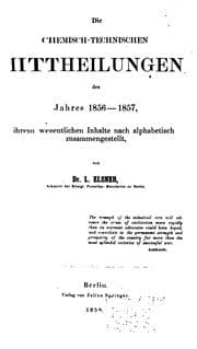Tapa de Chemisch-technische Mittheilungen der neuesten Zeit...
