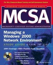 Tapa de MCSA managing a Windows 2000 network environment study guide