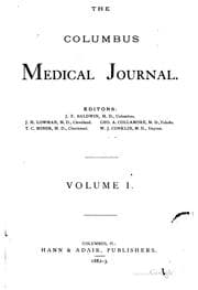 Tapa de Columbus Medical Journal: A Magazine of Medicine and Surgery