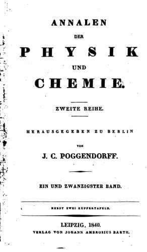 Tapa de Annalen der Physik