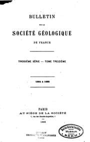 Tapa de Bulletin / Societe geologique de France