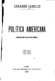 Tapa de Politica americana(introducción de un libro inédito)