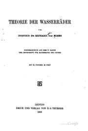 Tapa de Theorie der Wasserräder