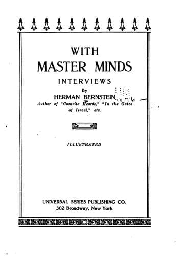 Tapa de With Master Minds: Interviews