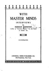 Tapa de With Master Minds: Interviews