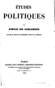 Tapa de Études politiques