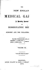 Tapa de New England Medical Gazette
