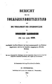 Tapa de Bericht über den Volksgesundheitszustand und die Wirksamkeit der ...