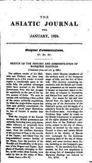 Tapa de The Asiatic Journal and Monthly Register for British India and Its Dependencies