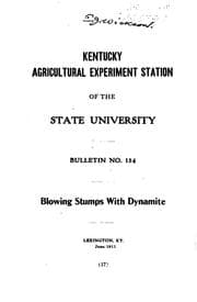 Tapa de Pamphlets on Agricultural Explosives
