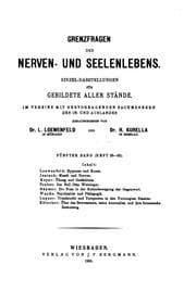 Tapa de Grenzfragen des Nerven- und Seelenlebens