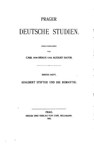 Tapa de Prager deutsche Studien