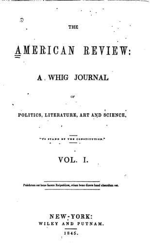 Tapa de American Whig Review
